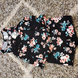 NWT Justice Size 14 Floral Romper